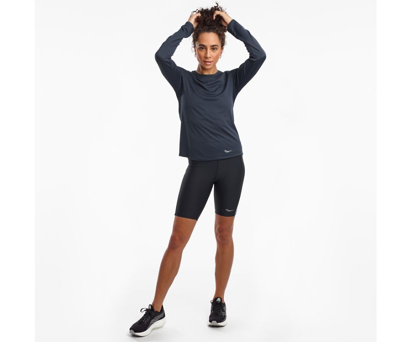 Saucony Stopwatch Long Sleeve Women's Shirts Blue | AU 295OKIR